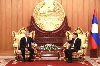  Lao President Receives Russia’s Security Council Secretary, Awarded Order of Alexander Nevsky